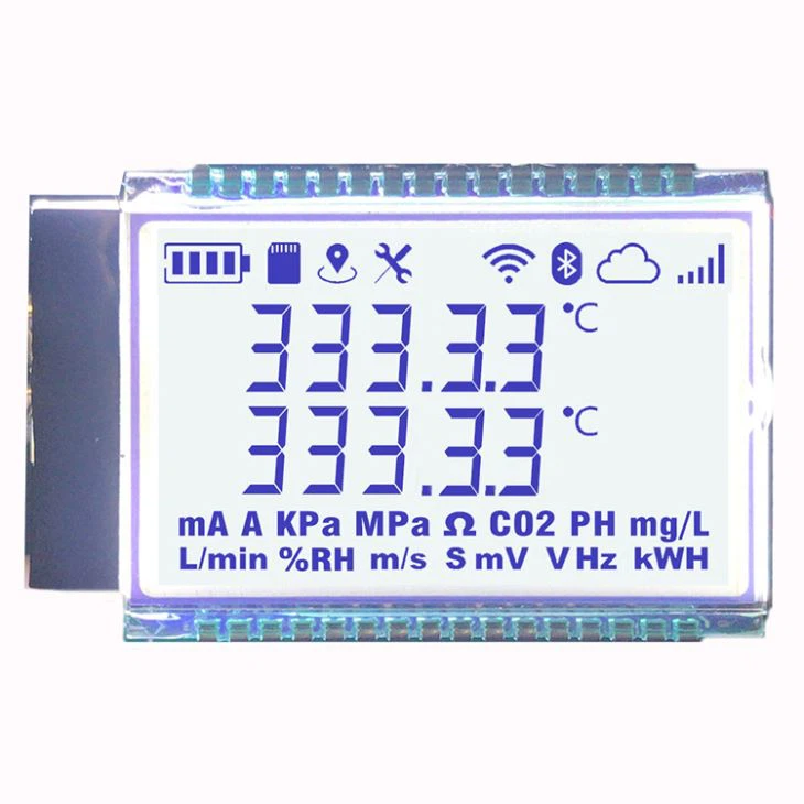 7 Segment LCD Display With LED Backlight