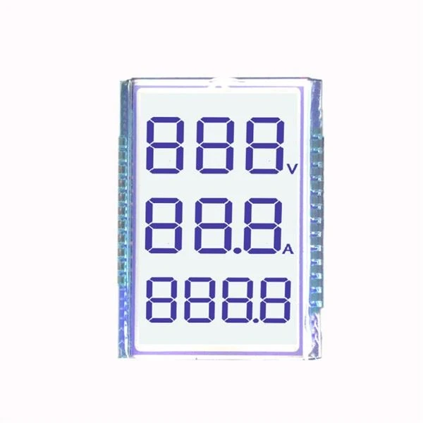 Tela LCD de 7 segmentos personalizada tela LCD monocromática atacado